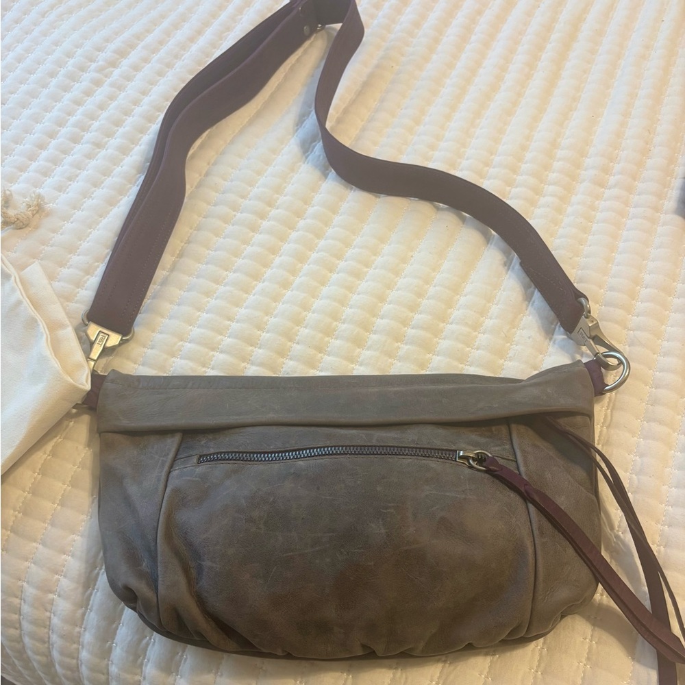 Rough & Tumble Small Custom Jenny in Graphite with Rustic Eggplant Strap 🩶💜 - Picture 2 of 8
